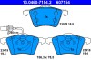 ATE 13.0460-7154.2 set placute frana,frana disc