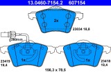 ATE 13.0460-7154.2 set placute frana,frana disc