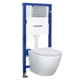 Cumpara ieftin Rezervor WC suspendat Delos White Duofix Delta Chr