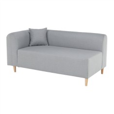 Canapea tapiterie gri stanga Broken 144x67x76 cm