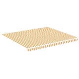 Panza de rezerva copertina, galben si alb, 4x3,5 m