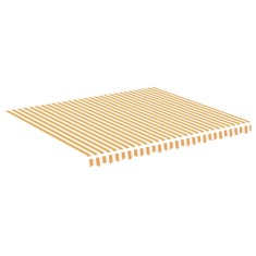 Panza de rezerva copertina, galben si alb, 4x3,5 m