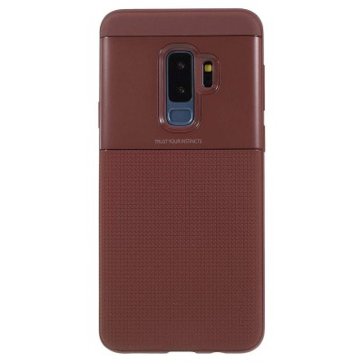 Husa Samsung Galaxy S9 Ipaky Elegant Grid Design TPU Hybrid Maro foto