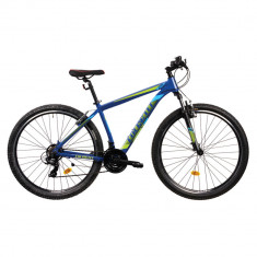 Bicicleta MTB Colinelli COL23, Marimea M, 29 inch, Albastru, Schimbator Shimano ST-EF500, 21 Viteze, foto