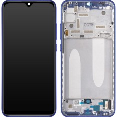 Display cu Touchscreen Xiaomi Mi A3, cu Rama, Albastru, Service Pack 5610100380B6 foto