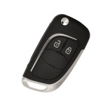 Carcasa cheie telecomanda cromata cu 2 butoane pentru Opel