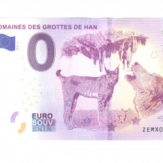 Bancnota souvenir Belgia 0 euro Domaines des Grottes de Han 2018-2, UNC