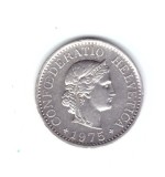 Moneda Elvetia 10 rappen 1975, stare buna, curata