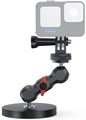 Ventuza magnetica Surewo, element prindere reglabil cu surub 1/4, compatibila GoPro Hero 13,12,11,10,9,8,7,6, DJI Osmo Action 3/2, Insta 360 X3 foto