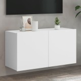 vidaXL Comodă TV de perete, alb, 80x30x41 cm 836952