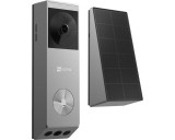 Sonerie video Wi-Fi pe baterii cu panou solar EZVIZ, lentila duala 3MP+2MP, Iluminare nocturna color, IP65, CS-EP3x(3MP+2MP) SafetyGuard Surveillance
