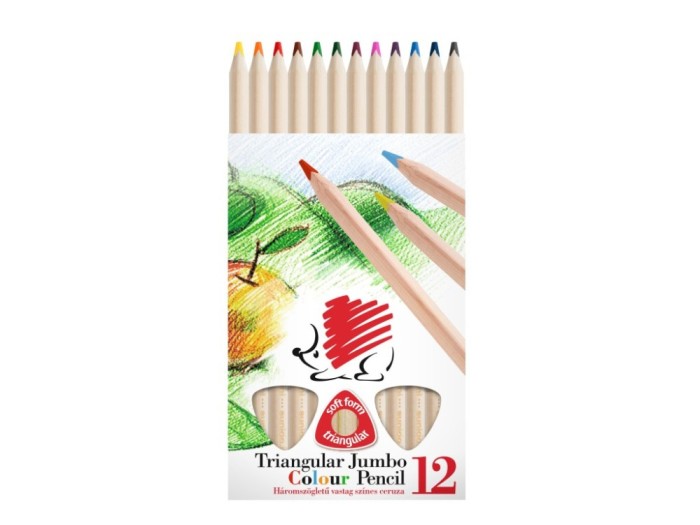 Creioane colorate Ico Arici natur 12/set