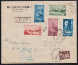 ROMANIA 1938 LP 127 CENTENARUL PICTORULUI NICOLAE GRIGORESCU SERIE/PLIC CIRCULAT BUCURESTI-PLOIESTI 1938 RECOMANDAT, Stampilat