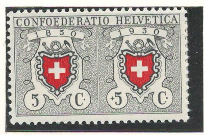 Elvetia 1950 Mi 545 MNH - Pro Patria: Centenarul timbrelor raionale foto