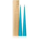 ester &amp; erik cone candles turquoise (no. 56) lumanare 2x37 cm
