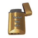Bricheta Personalizata Aurie, Antivant, Gravata cu Textul Tau, Cadou Superb