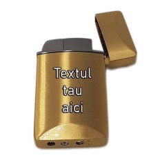 Bricheta Personalizata Aurie, Antivant, Gravata cu Textul Tau, Cadou Superb