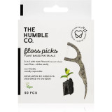 The Humble Co. Floss Picks scobitoare Charcoal 50 buc