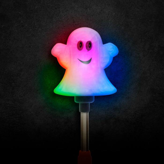 Lumină LED de Halloween - fantomă cu arc - funcționează cu baterii