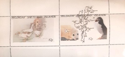 Hildasay fauna, animale 2v. Bloc nestampilat mnh foto