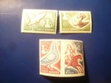 Serie Romania 1965 Ziua Marcii Postale , 3 valori, Nestampilat
