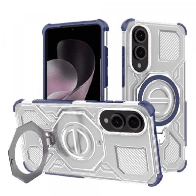 Husa pentru Samsung Galaxy S25 Edge S937, Techsuit, Carbon Shield Pro, Albastra foto