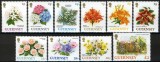 GUERNSEY 1993-FLORI -Serie completa de 10 timbre MNH, Nestampilat