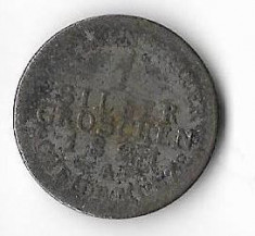 Moneda 1 groschen 1821 A - Prussia, Germania, 2,19 g argint 0,222 foto
