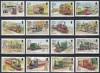 Isle of Man 1988 - Tramvaie și trenuri de epocă, SET COMPLET, MNH, Nestampilat
