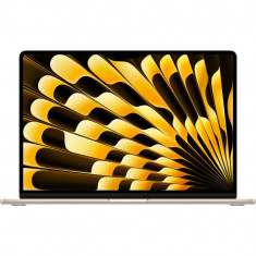 Laptop Apple MacBook Air 15" Retina, Apple M2, 8GB, 256GB SSD, Apple M2 GPU, macOS Ventura, Tastatura Internationala, Starlight