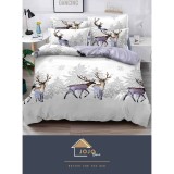 Cumpara ieftin Lenjerie de pat 1 Persoana Model de Craciun - JJJ9011