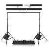 Suport fundal studio reglabil, inaltime maxima 260 cm, latime 300 cm cu 4 clesti de prindere inclusi, Dactylion