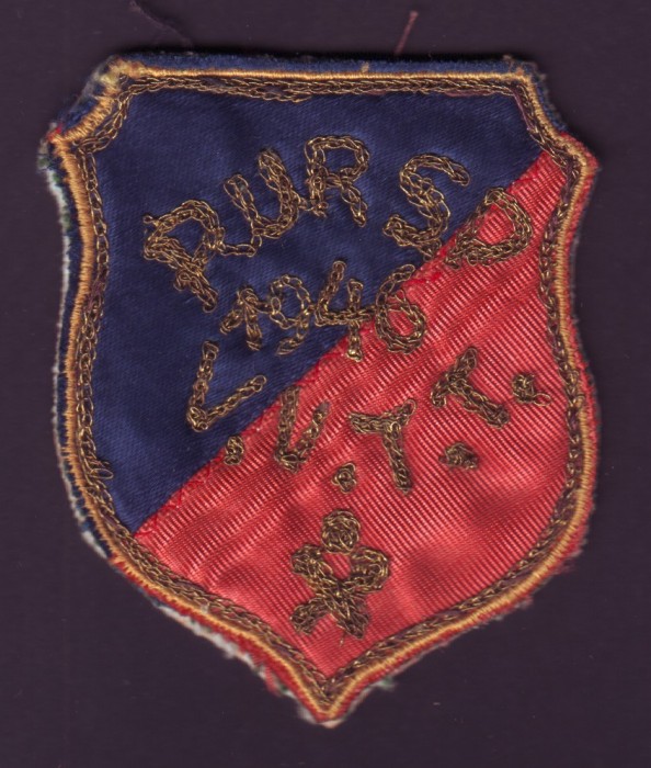 Emblema sportiva brodata Echipa de Popice RURSP / V.V.T.T. Cluj 1946