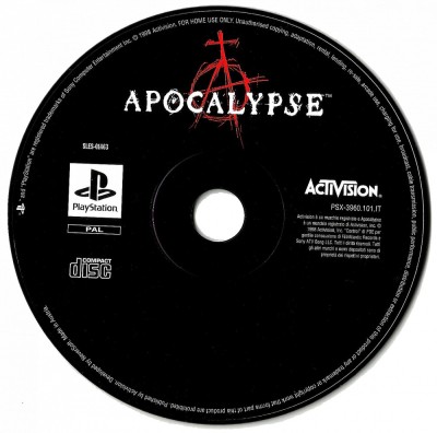 Joc PS1 APOCALYPSE Playstation 1 PS One de colectie Retro foto