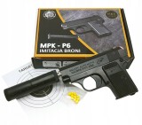 OFERTA UNICA! PISTOL AIRSOFT COMPLET REAL,REPLIKA COLT CU 500 BILE INCLUSE,NOU.