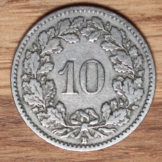 Elvetia - moneda de colectie raruta - 10 rappen 1903 - impecabila !