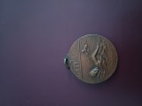 Campionatul Republicii Populare Romane 1950 , medalie sportiva .Campionatele de inot Arad ,gravura exceptionala .