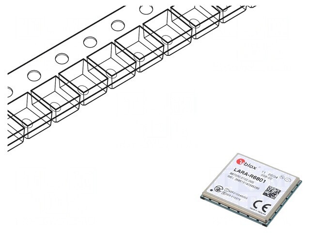 Modul LTE 10Mbps/5Mbps LARA-R6 SMD