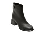 Ghete EPICA negre, RA2863, din piele naturala