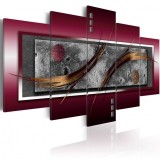 Cumpara ieftin Tablou - Burgundy elegance 200x100 cm