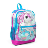 Cumpara ieftin Ghiozdan cu 4 compartimente, Coral High, bleu cu unicorn