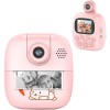 Camera Instantanee pentru Copii, Cyrax, Camera Frontala + Selfie, cu Functie de Printare, Cablu USB-C, Bluetooth, Compatibil iOS/Android, Imprimare AP