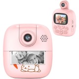 Camera Instantanee pentru Copii, Cyrax, Camera Frontala + Selfie, cu Functie de Printare, Cablu USB-C, Bluetooth, Compatibil iOS/Android, Imprimare AP
