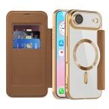 Husa iPhone 17 Air Asteroid GSM SmartMag Book Case, maro