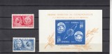 ROMANIA 1963 LP 563 LP 564 COSMONAUTICA VOSTOK 5 SI 6 SERIE+COLITA MNH