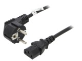 Cablu Alimentare CEE 7/7 &icirc;n unghi la IEC C13 2m 10A