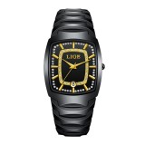 Ceas Dama Lige 89189 Auriu-Negru , Design Fashion, Functii Multiple, Afisaj Luminos, Rezistent la Apa 3ATM