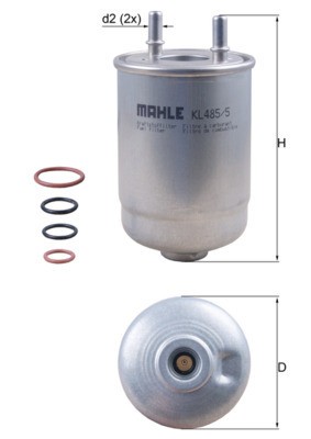 MAHLE KL 485/5D filtru combustibil