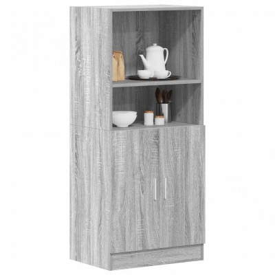 Gossi dulap de bucatarie, gri sonoma, 57x41,5x131,5 cm lemn prelucrat foto