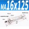 Cilindru pneumatic otel inoxidabil diametru cilindru 16mm cursa de 125mm MA16X125 CH156